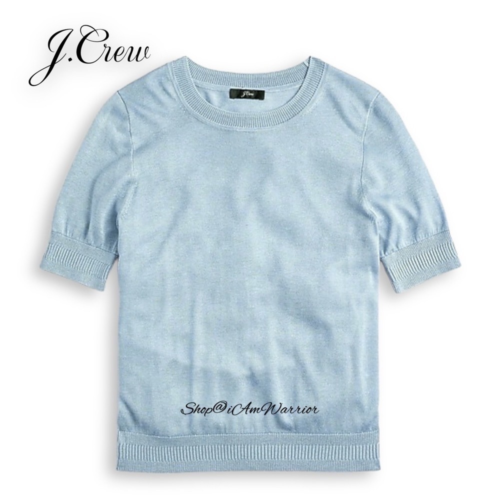 J.Crew NWT {FIRM} light weight silk blend short sleeve sweater shop@iamwarrior - Picture 3 of 12